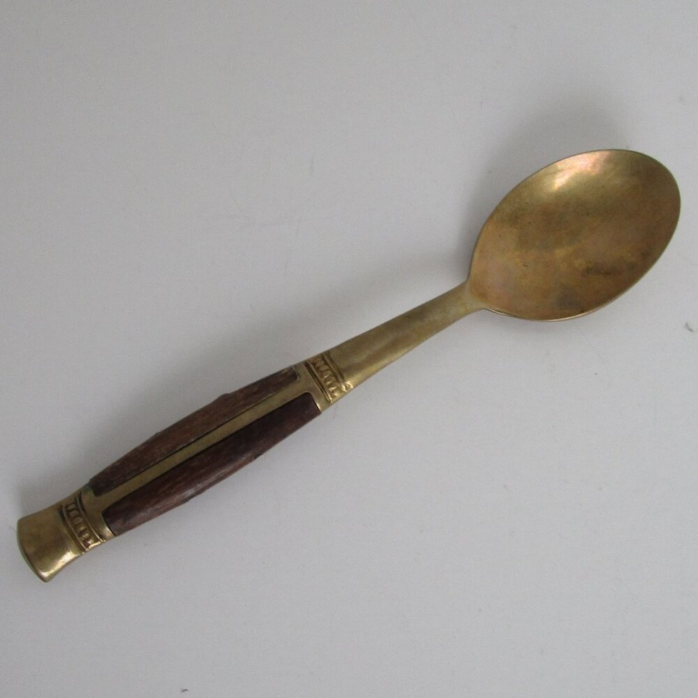 vintage brass demitasse spoon